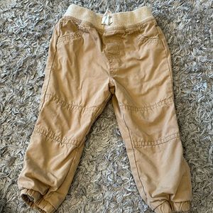 18m Cat and Jack lined khaki joggers boys